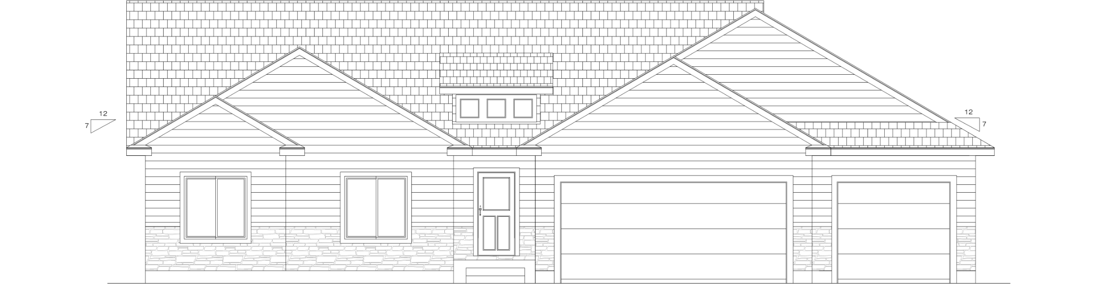 Louis floor plan front exterior